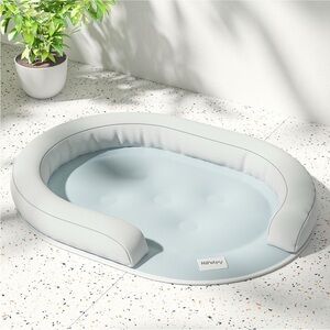 NWT • Cooling Dog Bed w/ Water-Fillable Mat & Wrap-Around “G Shaped” Pillow Edge